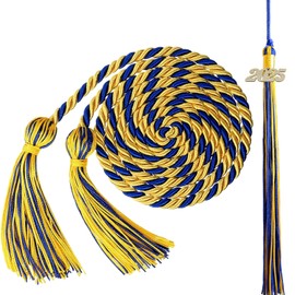 Graduation Cords Honor Band Graduation Accessories Tassel Gold Treasure Blue Cords Congratulations Graduate and High School Students Happy Graduation Braided Honor Rope Cord Class of 2025