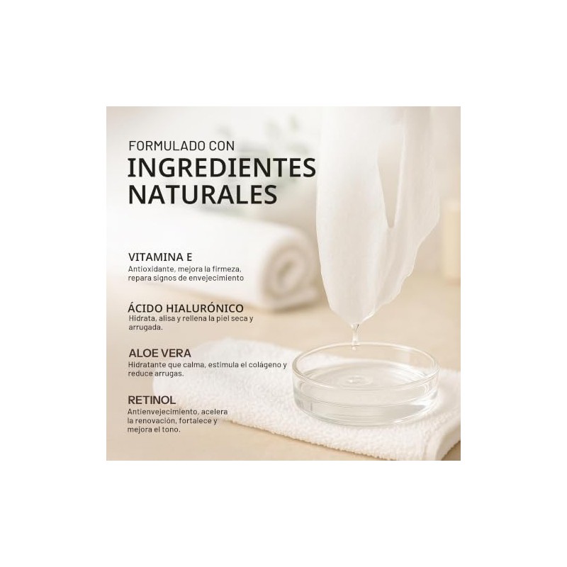 Skin 2.0 Mascarilla Facial Con Hoja De Retinol Y Vitamina