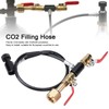 CO2 Cylinder Refill Adapter with 24in Hose for Soda Filling