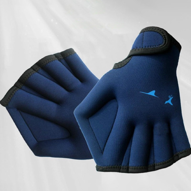 2 Pack Flexible Water Exercise Gloves Swimming and Diving Gloves