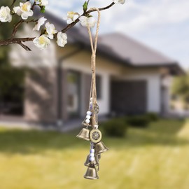 Wind Chimes for Outdoor Hanging Witch Bells Garden Wind Chime Metal Blessing Bell for Porch Garden Window Decoration Gift