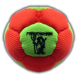 Footbag Virus 6 Panels Hacky Sack pro Bag Sand & Iron weigthed at 60g