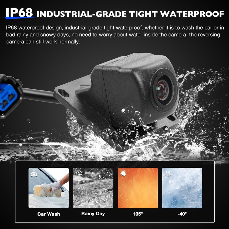 Backup Camera Compatible with Hyundai Sonata 2015 2016 2017, Parking