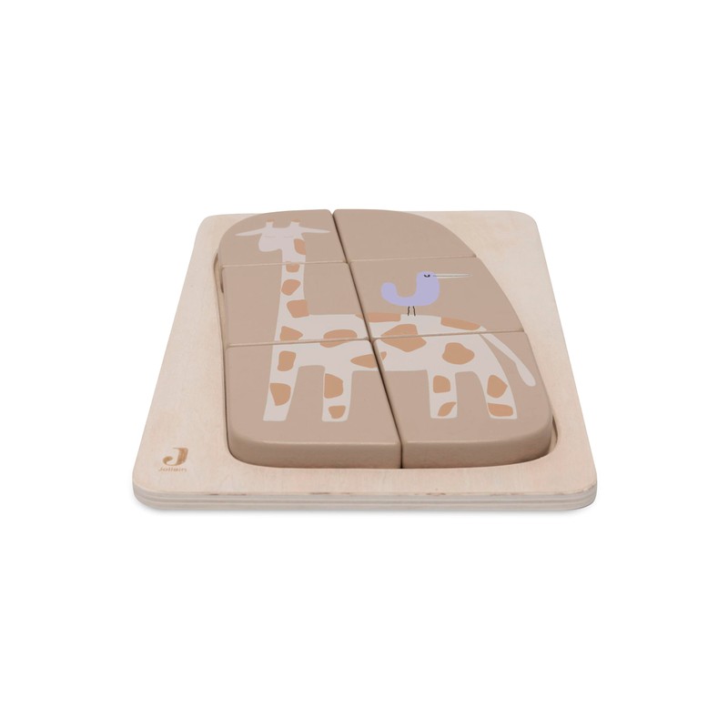 Jollein 105-001-68049 Wooden Puzzle, Giraffe