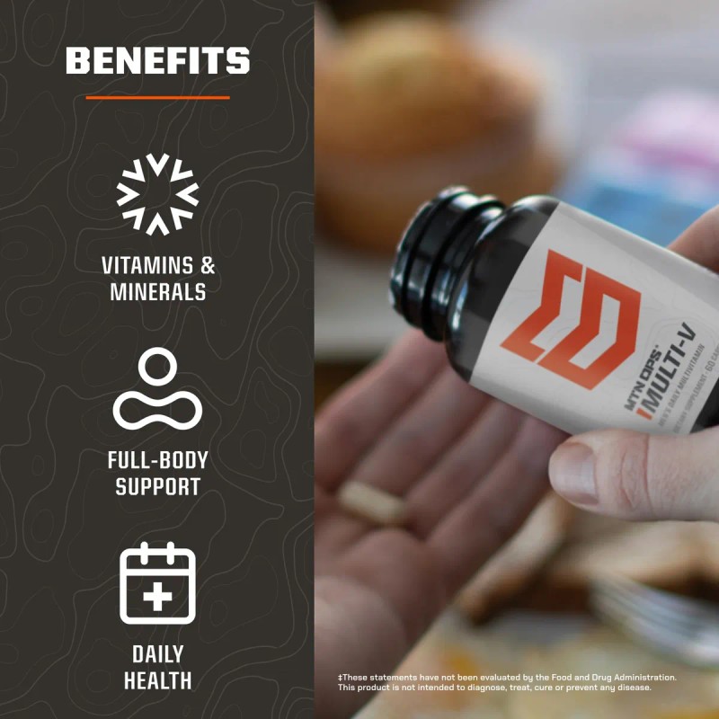 Mtn Ops Multi-v Multivitamin Para Hombres - 60 Cápsulas
