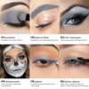Matte Light Grey Eyeshadow with Applicator, Highly Pigmented, Long-Lasting, Waterproof,