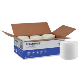 Everwipe Chem-Ready Wiping System Refill Dry Wipes Rolls White, Make Your Own Wet Wipes, 6 x 180 wipes, 192807 (02-6180)