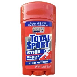 Personal Care Men Total Sport Stick Deodorant Fresh Scent, 2.25 oz (Compare To Old Spice)
