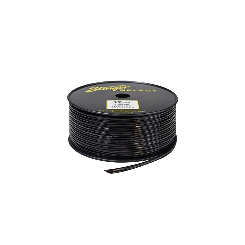 Stinger SSVLS122B 12Ga Black Speaker Wire 250ft
