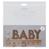 Ginger Ray Shower Wicker Baby Sign Nursery Decoration, Brown