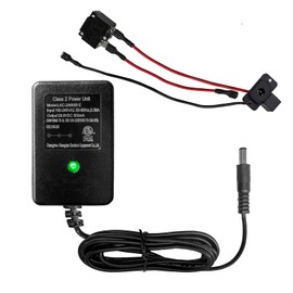 VitalKos 24V Battery Charger with Battery Connection Line for 24V Kids Ride On Toys, for Best Choice, Power Wheel,Wrangler, Kid Trax, Dynacraft Electric Car's Batteries (28.8V 0.5A Set)