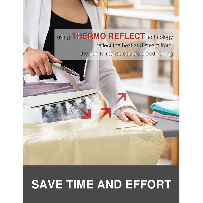 SUNKLOOF Extra Thick Ironing Board Cover and Pad, Resist Scorching