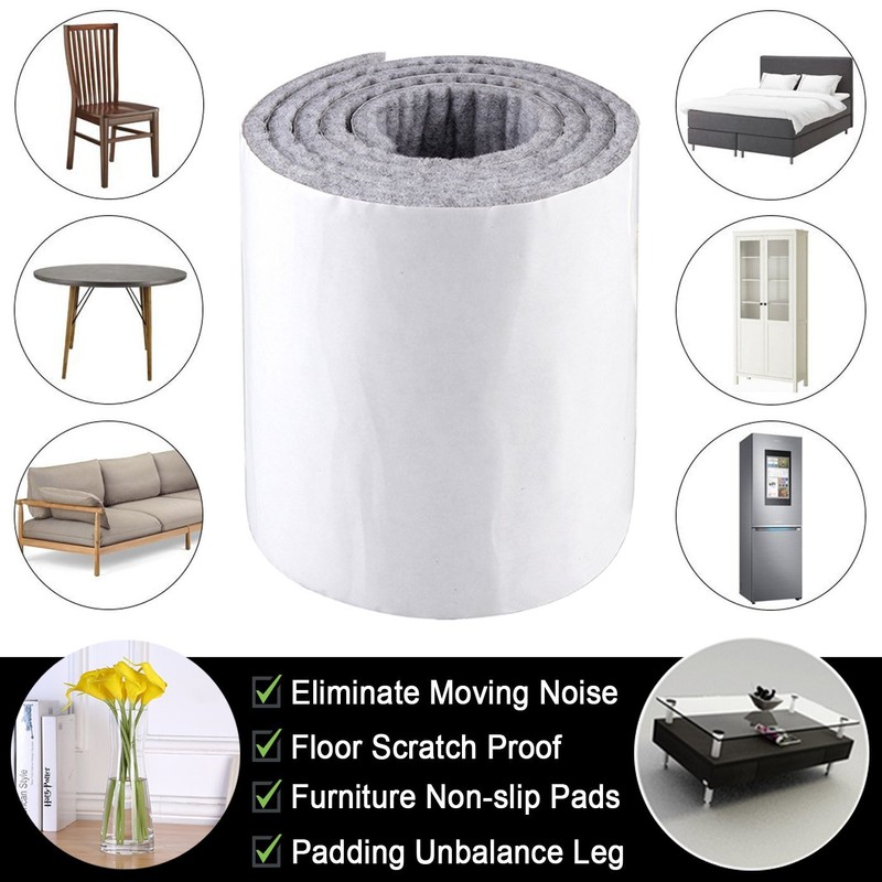 CenterZ 1/5" Thick Self Adhesive Felt Tape Roll - 3.94