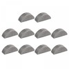 sourcing map Pack of 25 Half Moon Wedge 45# Steel