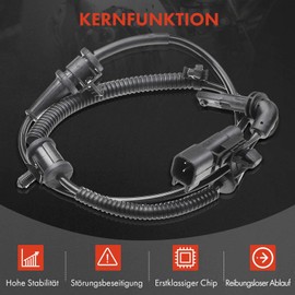 Frankberg 2 x ABS Sensor Front Axle Compatible with Insignia A G09 1.4L-2.8L 2008-2017 Insignia A Sports Tourer G09 1.4L-2.8L 2008-2017 9-5 YS3G 1.6L-2.8L 2010-2012