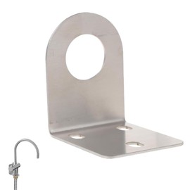 Angoily 1 Set Faucet Bracket, Wall Mounting Rack 1/2 Inch L Bracket Wrench Sink Holder Mounts Stainless Steel