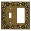 Brainerd 126387 French Lace Single Toggle Switch/Decorator Wall Plate /