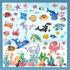 wondever Ocean Animal Cartoon Sea Life Window Clings Under The