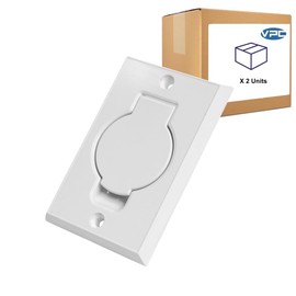 VPC Central Vacuum Standard White Inlet Valves - Designed for All Central Vacuums - Beam, CanaVac. Vacuflo, Husky, DuoVac and More (2)