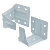 AXLIZER 4PCS Window Blind Headrail Brackets - Mini White Center