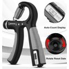 Hand Grip Strength Trainer, Forearm Exerciser,Adjustable Resistance 22-132Lbs (10-60kg),Non-Slip Gripper,