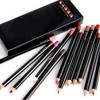 12pcs/set Lip Liner Pen, Professiona Lipstick Pen Impermeable Larga duración