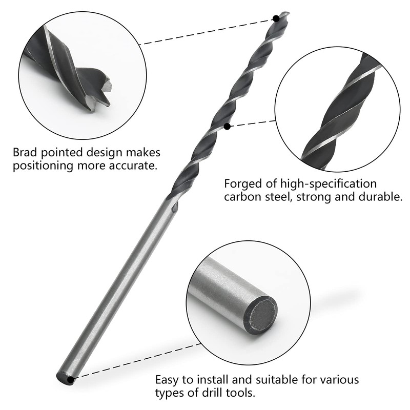 Jersvimc 7Pcs 300mm 12 Extra Long Drill Bit Set, Long