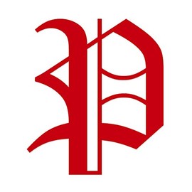 Applicable Pun Old English Letter P - Vinyl Decal for Outdoor Use on Cars, ATV, Boats, Windows and More - Red 3 Inches Tall