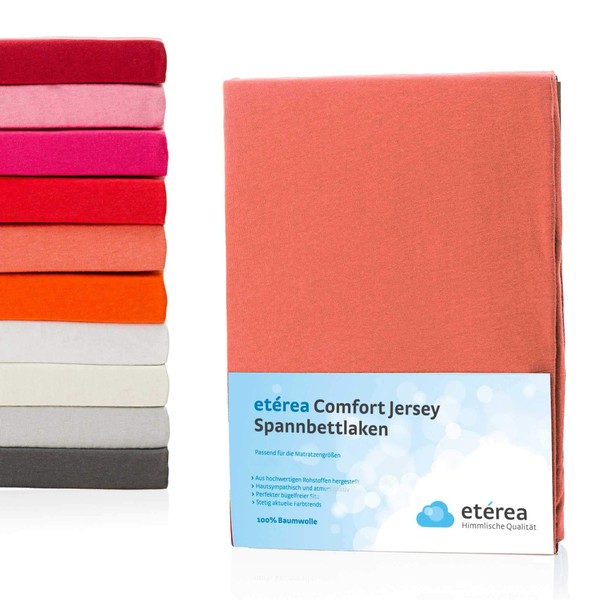 etérea Comfort Jersey Fitted Sheet in Various Sizes and Colours,