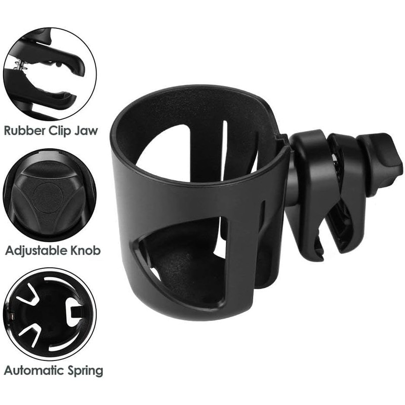 New Cup Holder Fits Most Rollators, Medline, etc. (Maximum Handle