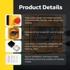 Lotbun 110V ~ 400V Emergency Stop Switch, Waterproof Index IP65,