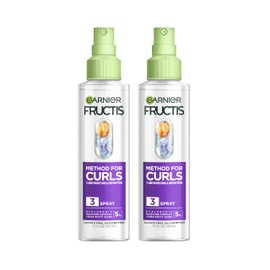 Garnier Fructis Method for Curls Moisture Refreshing Curl Activator, Curl Refresher Spray with up to 5% Hyaluronic Moisture Complex, Designed and Tested for 2C to 4C Curls and Coils, 12.5 fl oz