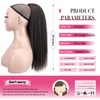 Allyreetress Natural Black Yaki Drawstring Ponytail Extension for Black Women