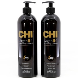 Chi Argan Oil with  Moringa Oil Shampoo and Conditioner 25oz Duo