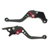 H211 Black (Red) Honda Brake Clutch Levers with 6 Adjustments