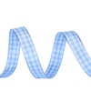 Ribest Light Blue and White Gingham Ribbon, 3/8 Inch 10