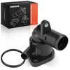 A-Premium Engine Coolant Thermostat Housing Assembly with Seal Compatible with