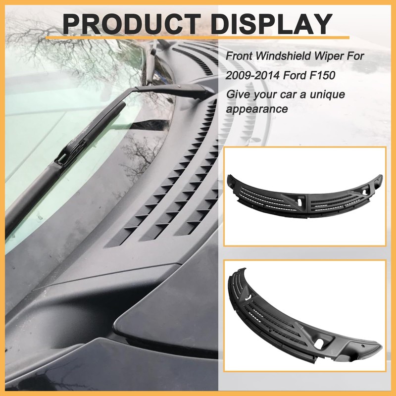 DIBON AUTO Pair Windshield Wiper Cowl Panel Grille for Ford