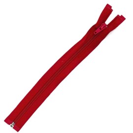 Plush Addict Number 5 Open-Ended Zip Fasteners for Sewing, Crafts, Clothing and Accessories - Red - 26" / 66cm