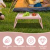 6 Pcs Breakfast in Bed Tray Folding Table Modern Plastic