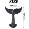 YOOHUA 4PCS Cast Iron Whale Tail Wall Hooks with Mounting