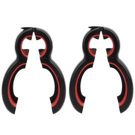 Sunicon 2 Pcs Jar Opener, 6 in 1 Simple Multi Function Manual Bottle Opener Portable Kitchen Handheld Weak Hands Gadgets Lid Opener Tool for Jelly Jars