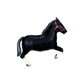 Oaktree Betallic 43 Inch Shape Black Horse Packaged