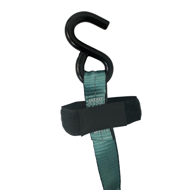 1''x15' 2 PK Heavy Duty Tie Down Straps Reflective Storage