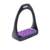 "COMPOSITI" REFLEX STIRRUPS HORSE EQUESTRIAN RIDING TACK [PURPLE] [ONE SIZE]