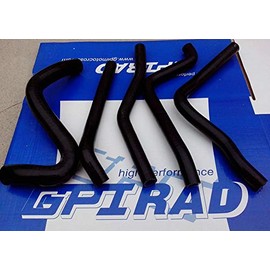 Silicone Radiator Hose for Kawasaki KX250 KX 250 1990 1991 1992 1993 (BLACK)