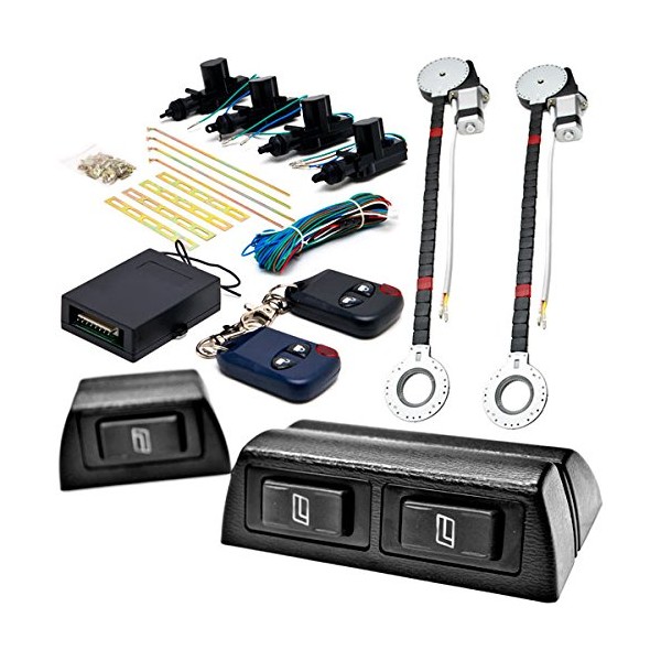 Biltek 2x Door Car Power Window + Keyless Door Unlock Kit Compatible with Dodge Intrepid Neon Nitro Omni Raider Ram Rampage