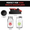 2 Pack Wide Mouth Flip Cap Mason Jar Lids for