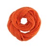 Orange Simple Chunky Knit Unisex Winter Infinity Scarf