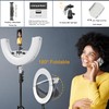 18 Inch Ring Light Kit, 55W Dimmable LED Light, Tripod